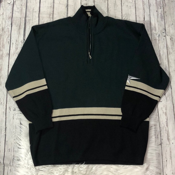 Bogner Other - Bogner Men's Wool Embroidered Star Quarter Zip